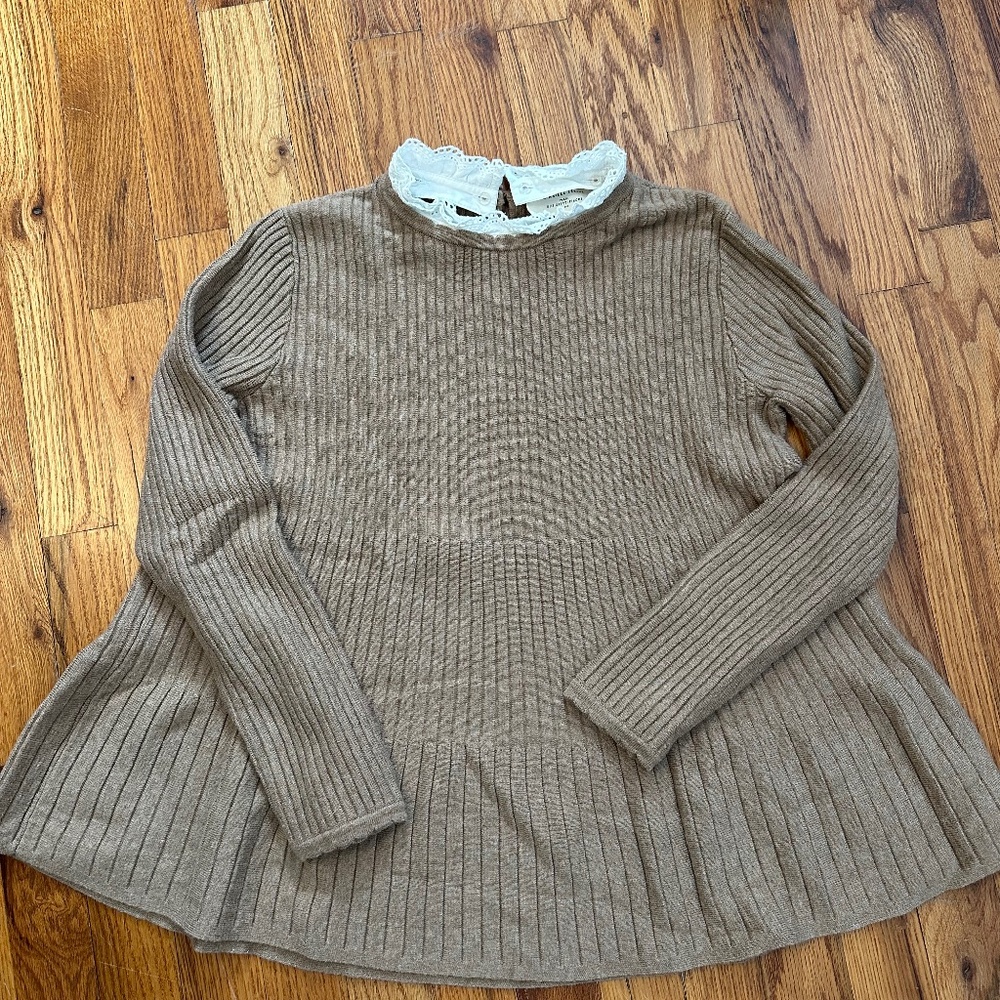 Sezane peplum sweater